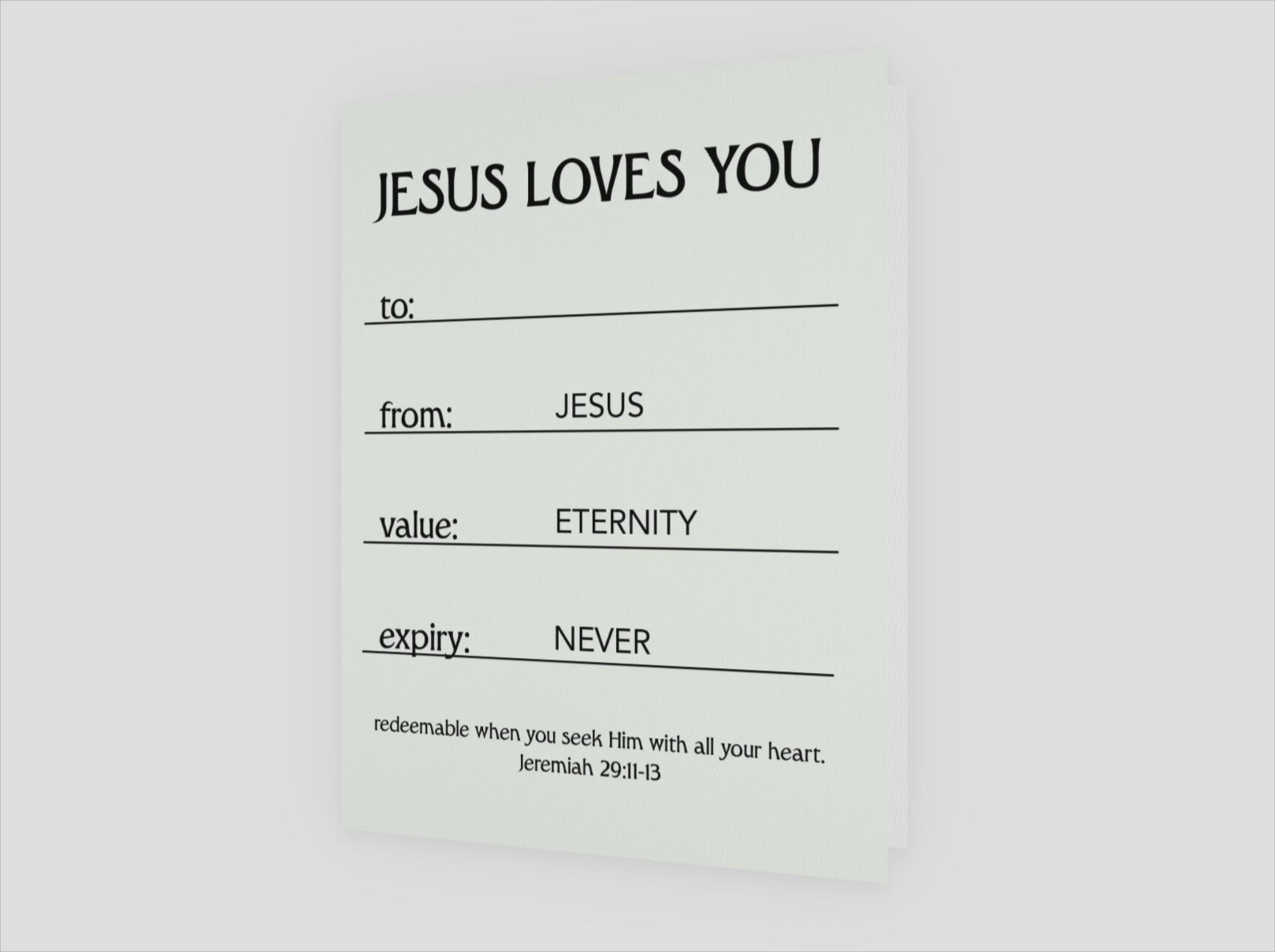 Jesus Love You Card